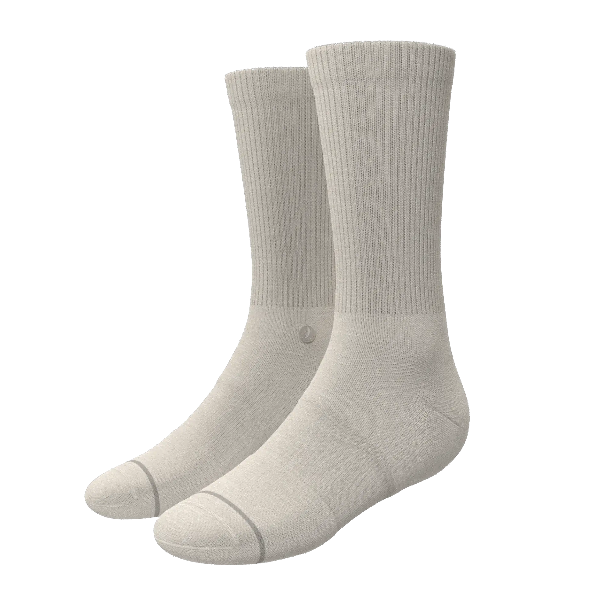 The Sandstorm | Plain Tan Heel Hammock™ Crew Socks - Shinesty - Flyclothing LLC