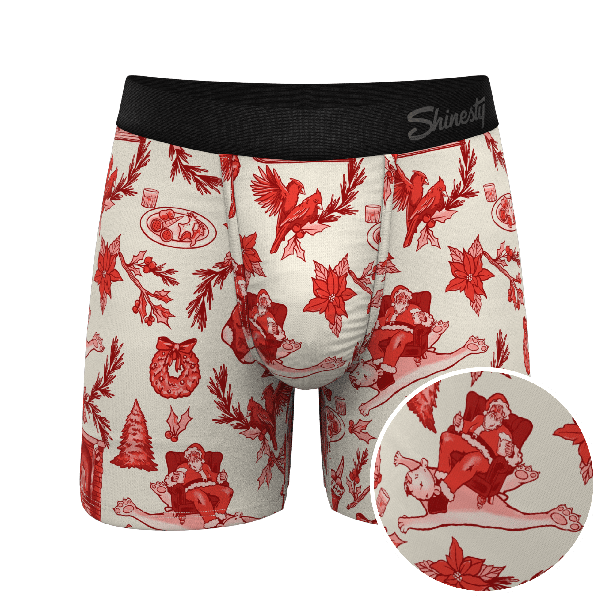 The Santa Slays | Christmas Toile Ball Hammock® Pouch Underwear - Shinesty