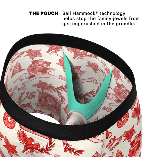 The Santa Slays | Christmas Toile Ball Hammock® Pouch Underwear - Shinesty