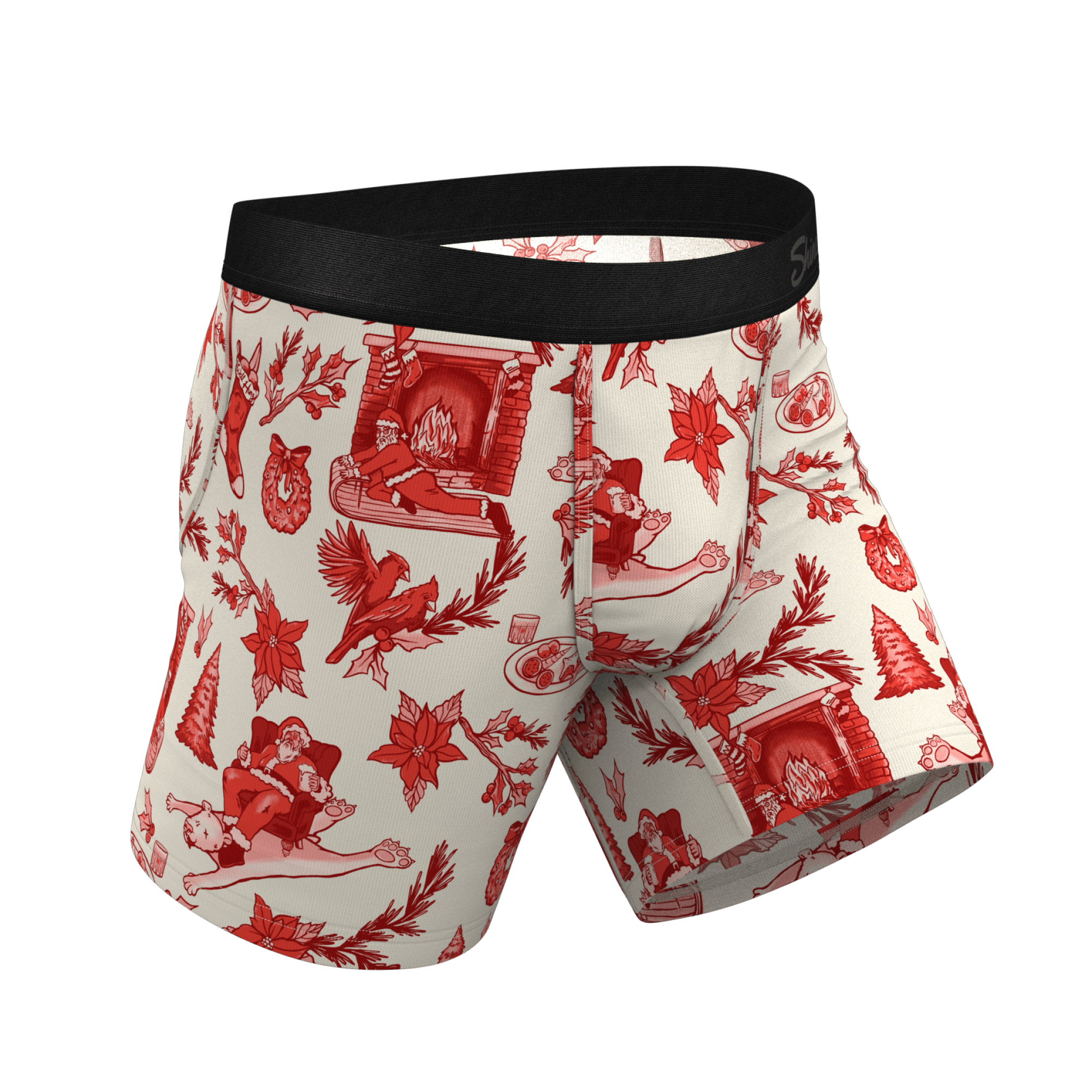 The Santa Slays | Christmas Toile Ball Hammock® Pouch Underwear - Shinesty