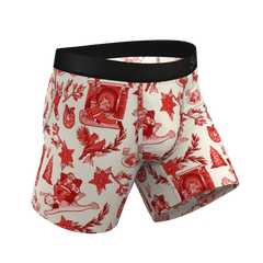 The Santa Slays | Christmas Toile Ball Hammock® Pouch Underwear - Shinesty