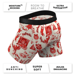 The Santa Slays | Christmas Toile Ball Hammock® Pouch Underwear - Shinesty