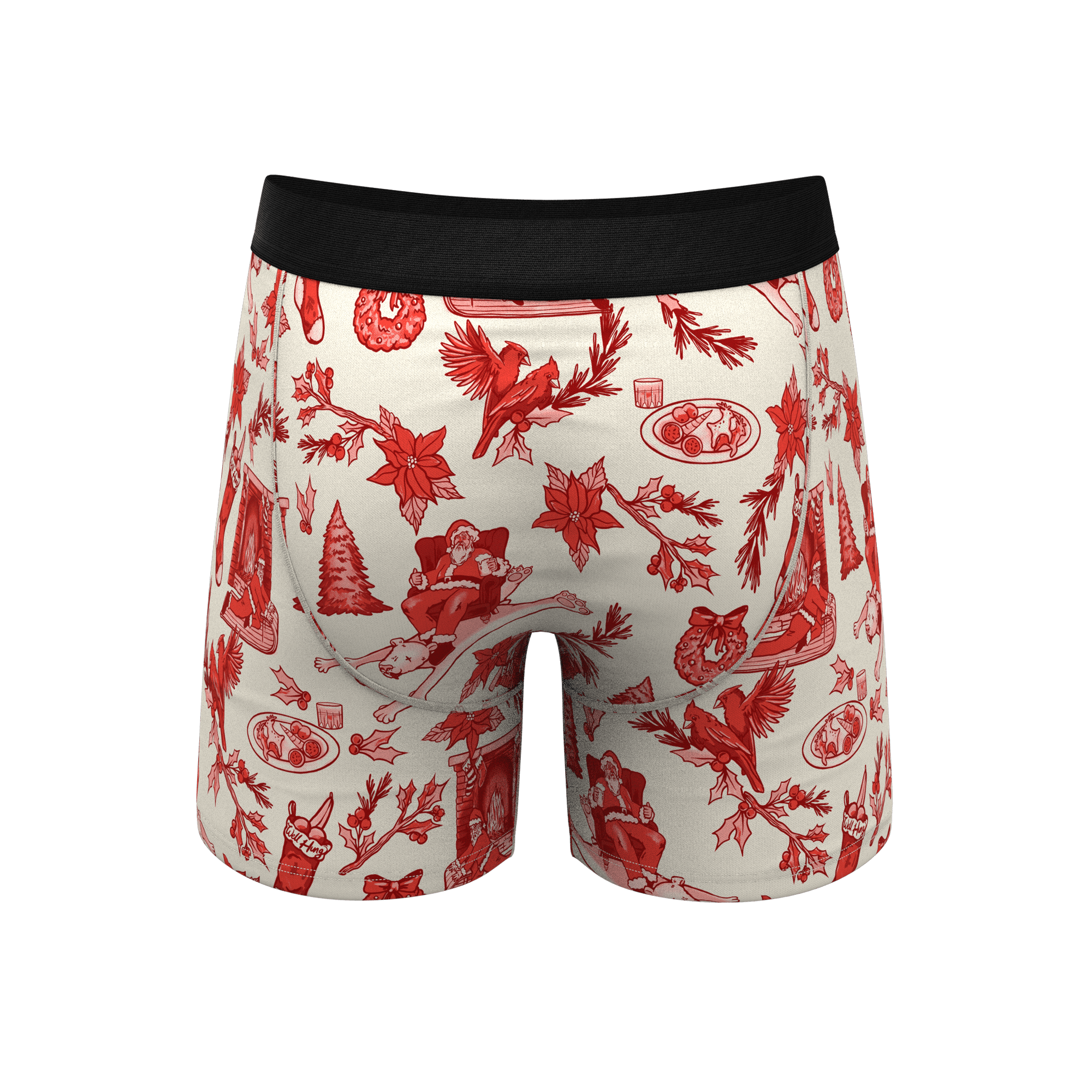 The Santa Slays | Christmas Toile Ball Hammock® Pouch Underwear - Shinesty
