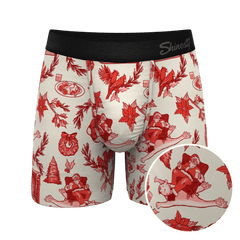 The Santa Slays | Christmas Toile Ball Hammock® Pouch Underwear - Shinesty