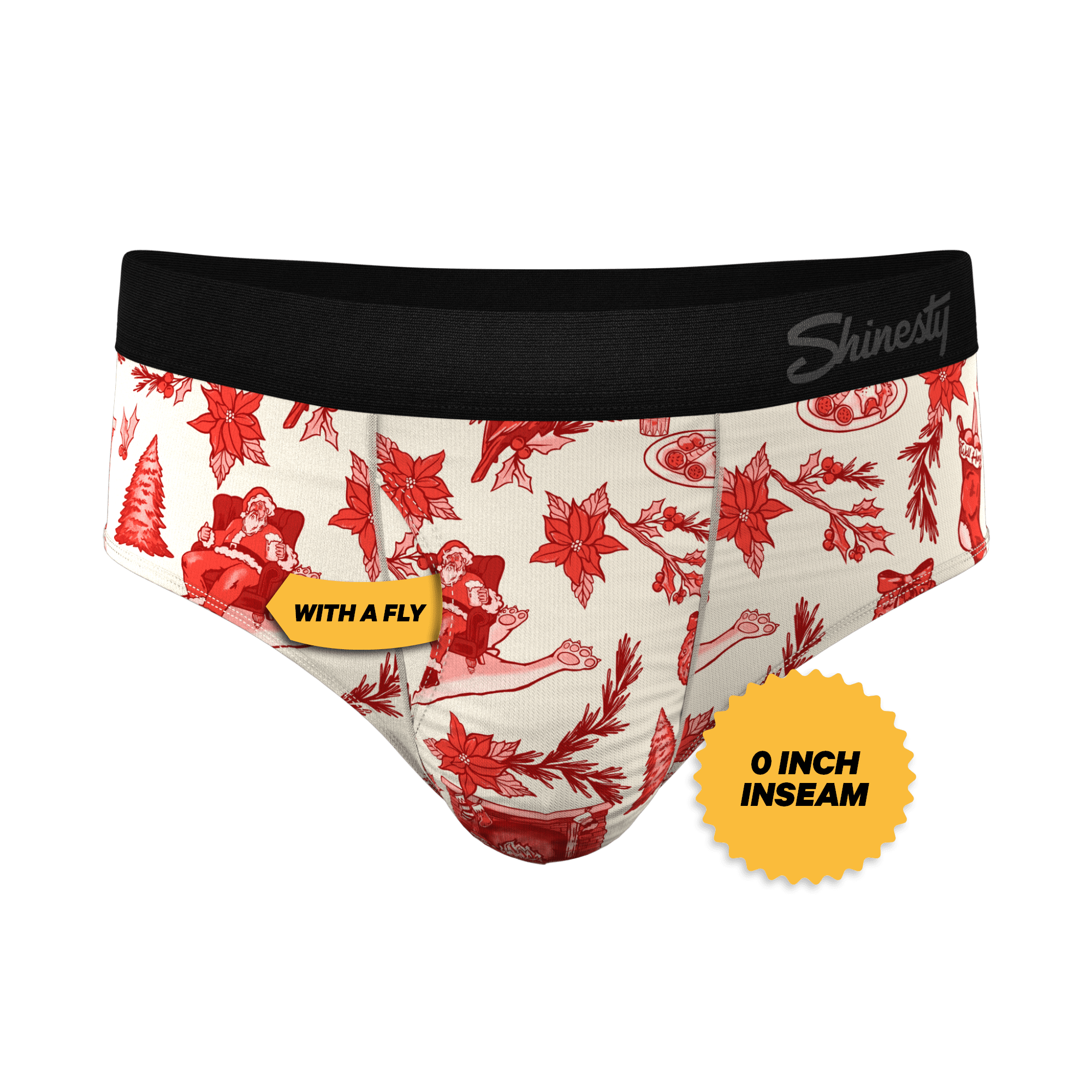 The Santa Slays | Christmas Toile Ball Hammock® Pouch Underwear Briefs - Shinesty