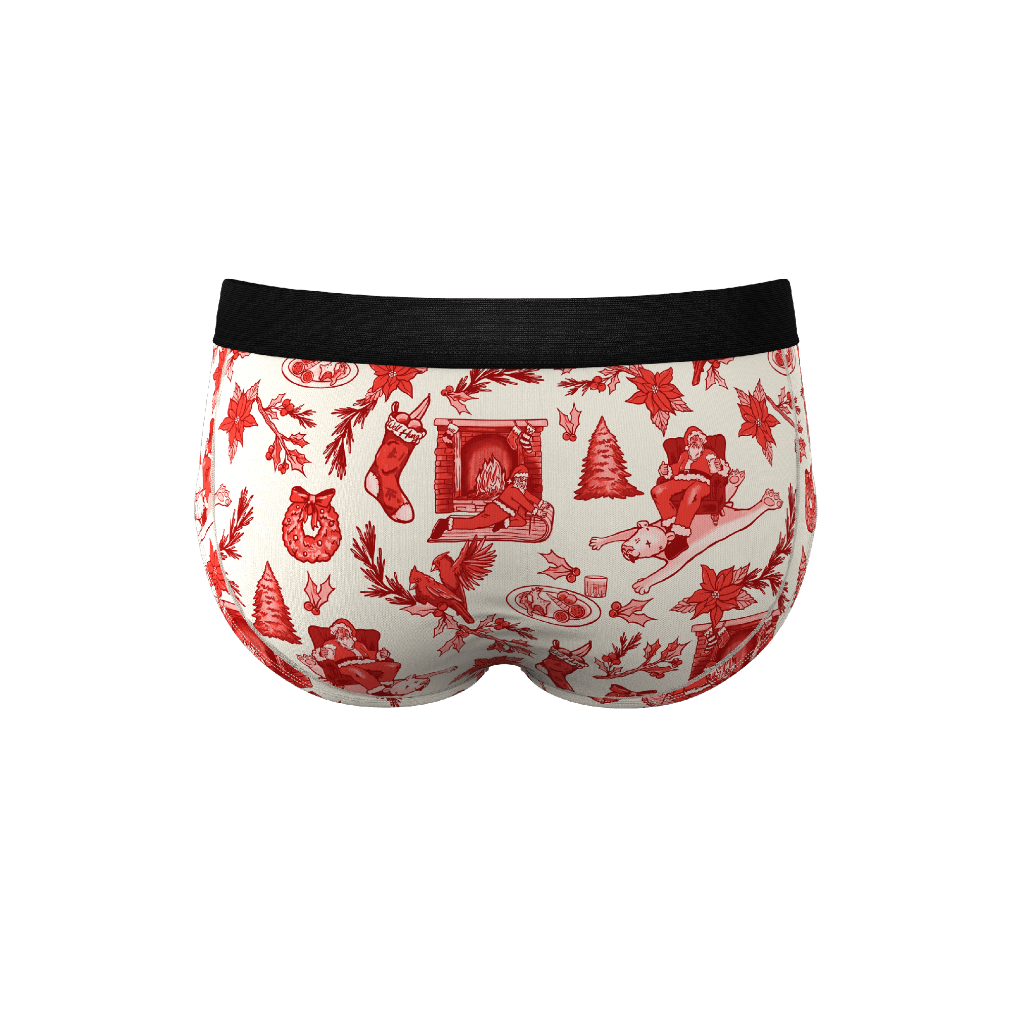The Santa Slays | Christmas Toile Ball Hammock® Pouch Underwear Briefs - Shinesty