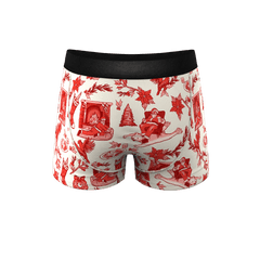 The Santa Slays | Christmas Toile Ball Hammock® Pouch Trunks Underwear - Shinesty