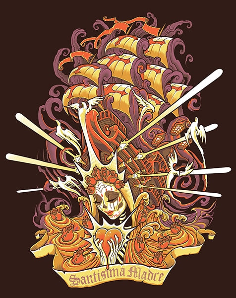 Black Market Art Company Santisima Madre Print