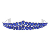 Crystal Teardrop Cluster Pageant Queen Tiara - Madeline Love - Flyclothing LLC