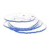 6PCS - Rhinestone Multi Layered Stretch Evening Bracelets - Madeline Love - Flyclothing LLC