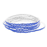 6PCS - Rhinestone Multi Layered Stretch Evening Bracelets - Madeline Love - Flyclothing LLC