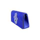 Bling Evil Eye Hamsa Hand Evening Clutch Crossbody Bag - Madeline Love - Flyclothing LLC