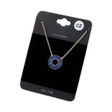 CZ Embellished Open Circle Pendant Necklace - Madeline Love - Flyclothing LLC
