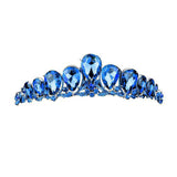 Crystal Glass Teardrop Cluster Princess Tiara - Madeline Love - Flyclothing LLC