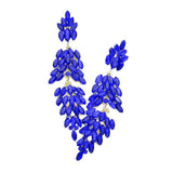 Marquise Crystal Cluster Drop Evening Earrings - Madeline Love - Flyclothing LLC