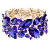 Marquise Crystal Stretch Evening Bracelet - Madeline Love - Flyclothing LLC