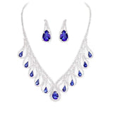 Teardrop Crystal Rhinestone Collar Necklace - Madeline Love - Flyclothing LLC