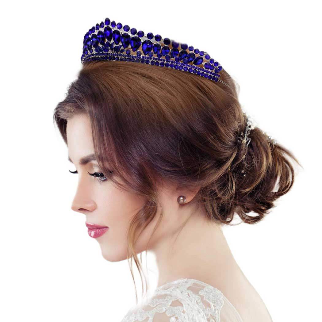 Teardrop Stone Cluster Princess Tiara - Madeline Love - Flyclothing LLC