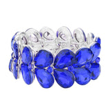 Teardrop Stone Embellished Evening Bracelet - Madeline Love - Flyclothing LLC