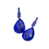 Teardrop Stone Evening Earrings - Madeline Love - Flyclothing LLC