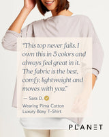Pima Cotton Luxury Boxy T-Shirt - Black