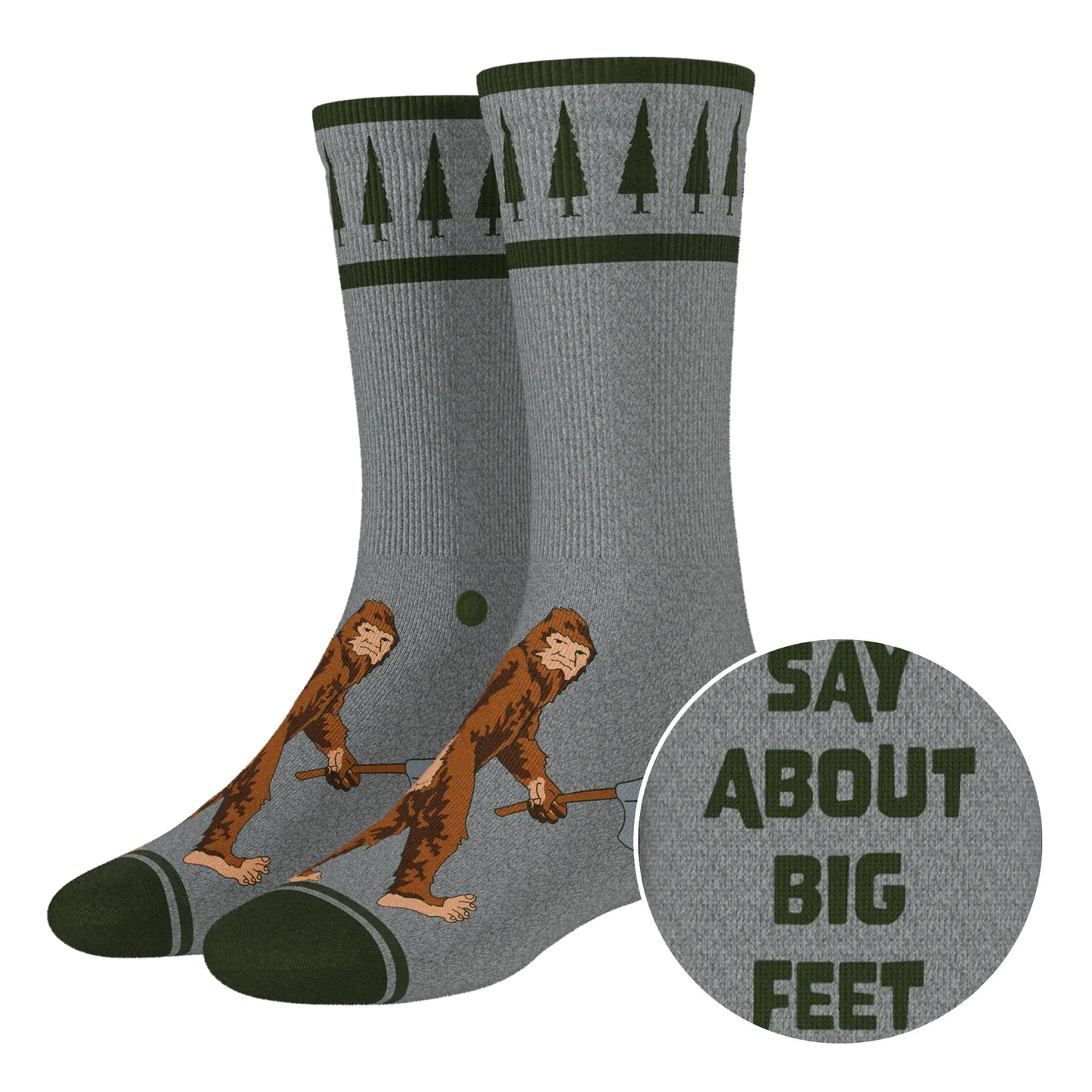 The Sassquatch | Bigfoot Heel Hammock™ Crew Socks - Shinesty - Flyclothing LLC