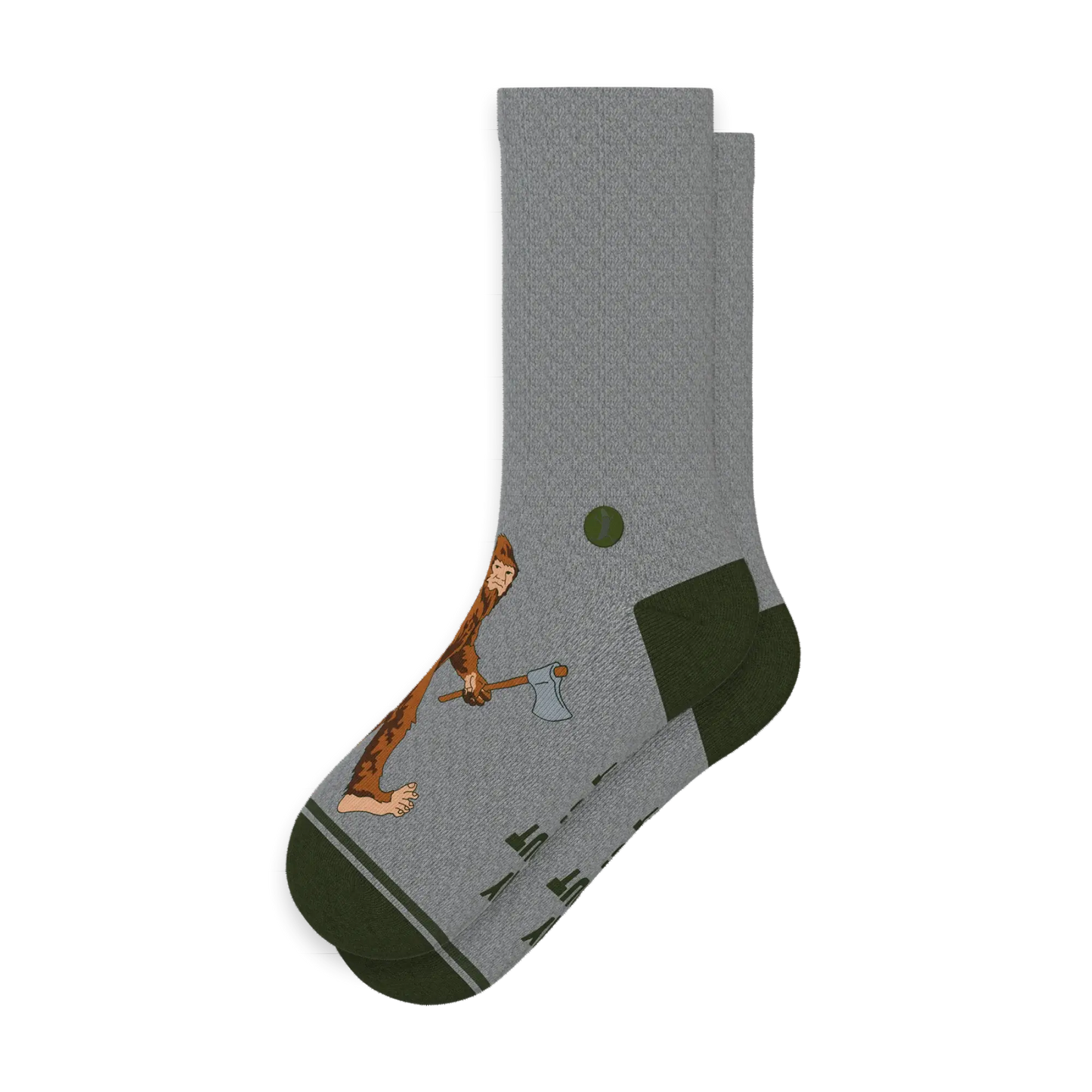 The Sassquatch | Bigfoot Heel Hammock™ Crew Socks - Shinesty - Flyclothing LLC