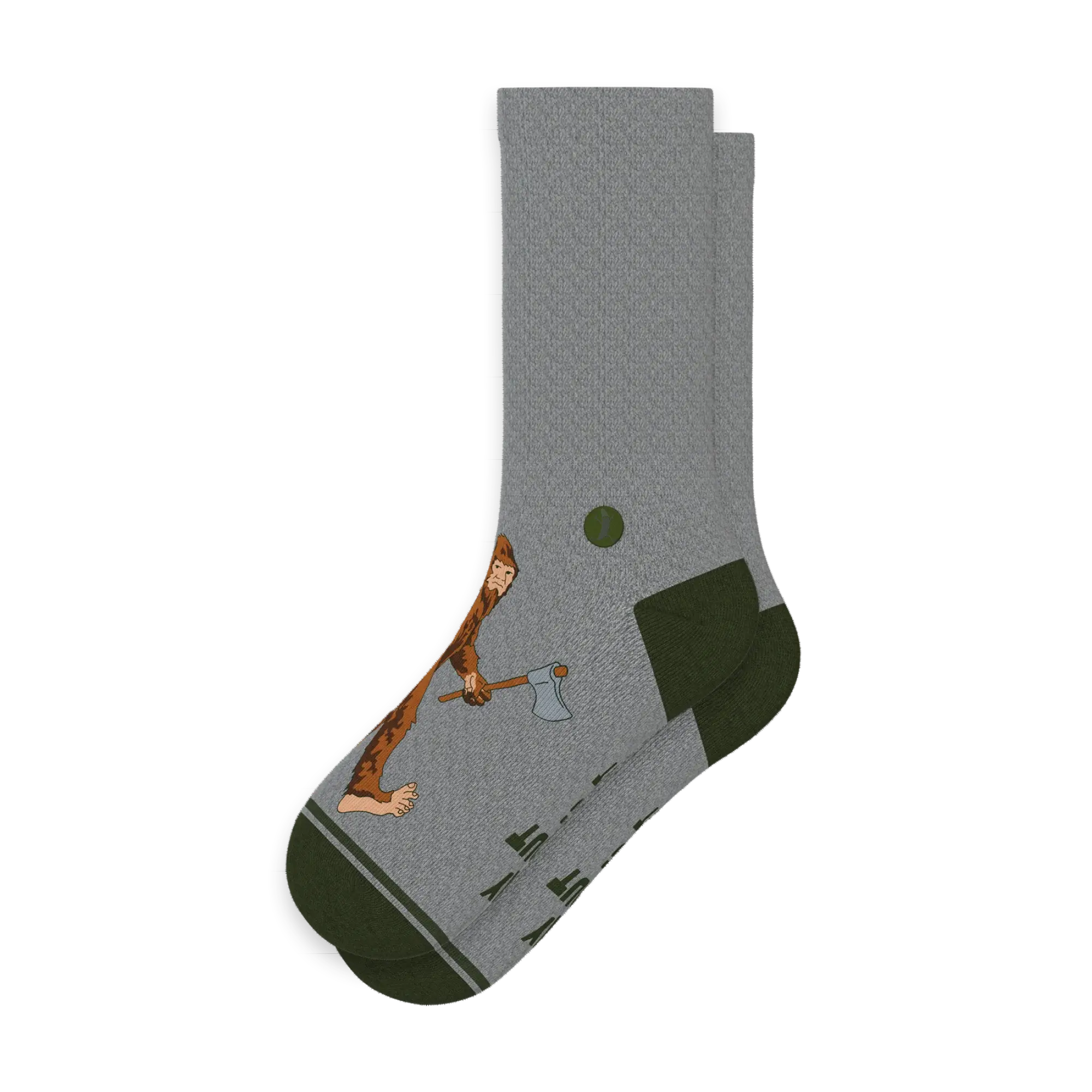 The Sassquatch | Bigfoot Heel Hammock™ Crew Socks - Shinesty - Flyclothing LLC