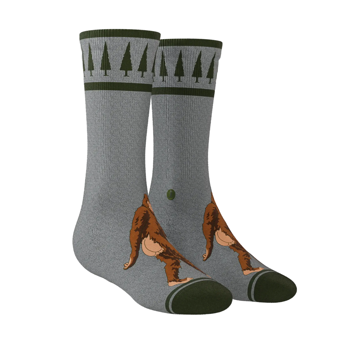 The Sassquatch | Bigfoot Heel Hammock™ Crew Socks - Shinesty - Flyclothing LLC