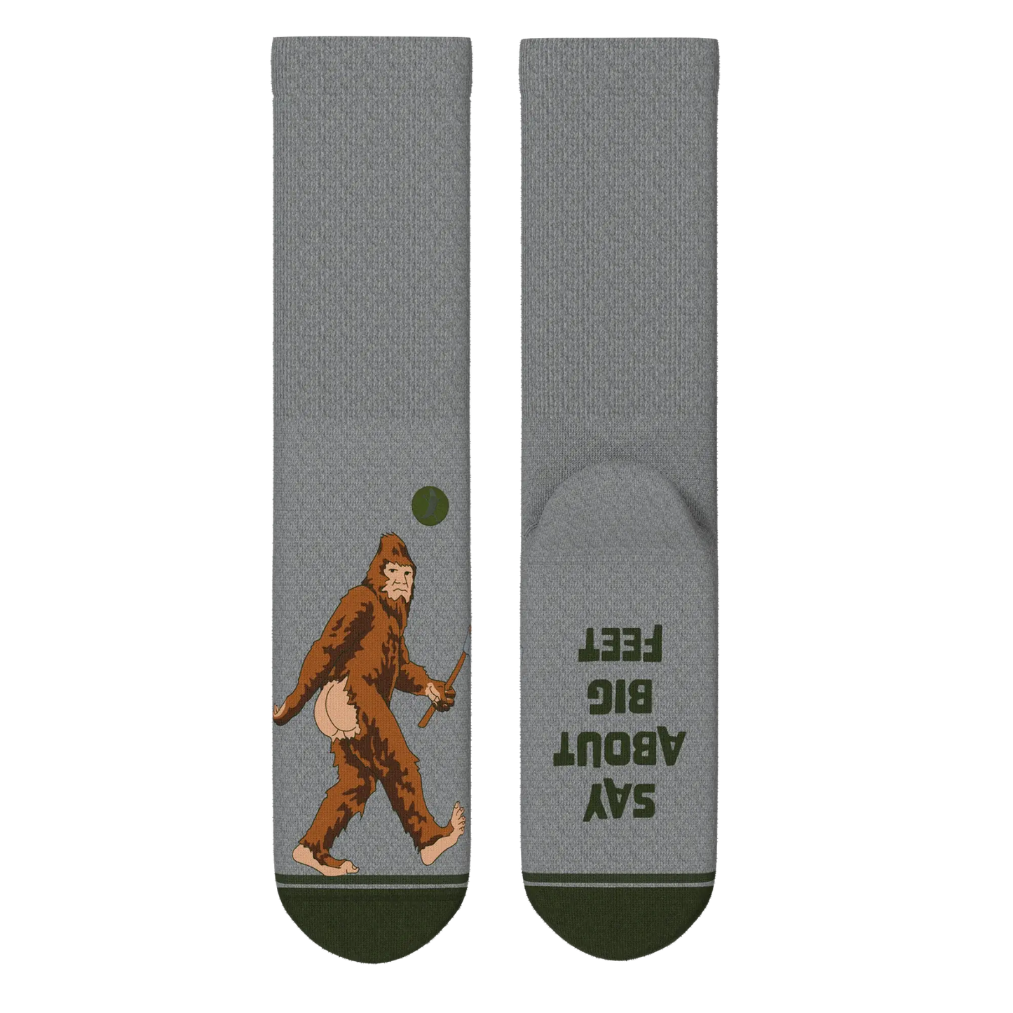 The Sassquatch | Bigfoot Heel Hammock™ Crew Socks - Shinesty - Flyclothing LLC