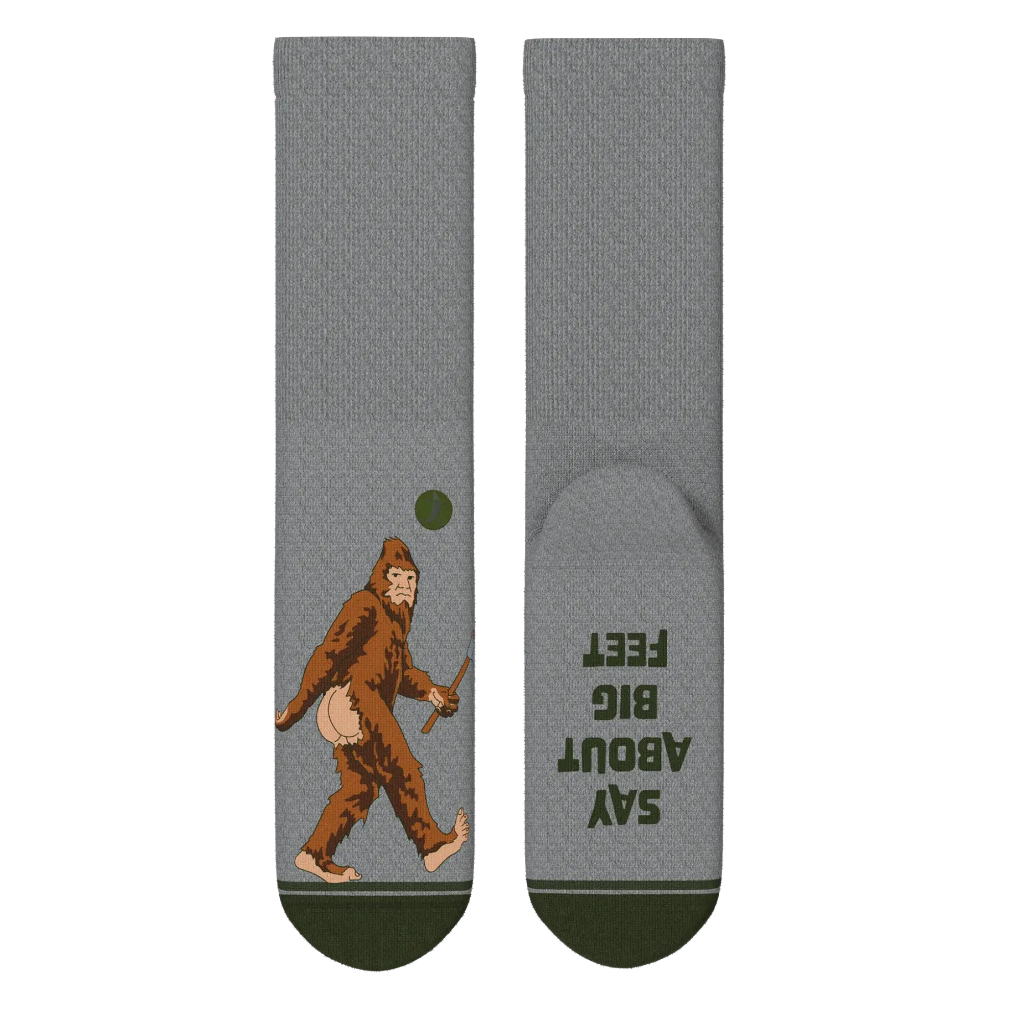 The Sassquatch | Bigfoot Heel Hammock™ Crew Socks - Shinesty - Flyclothing LLC
