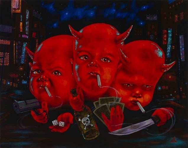 Black Market Art Company Satan for President Print - Black Market Art Company - Flyclothing LLC