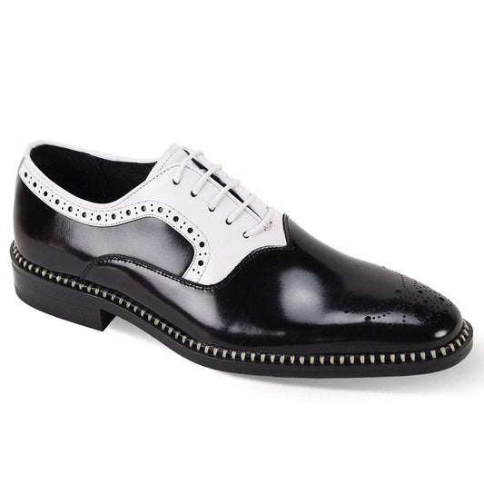 Giovanni Sawyer Blk/wht Mens shoe - Giovanni
