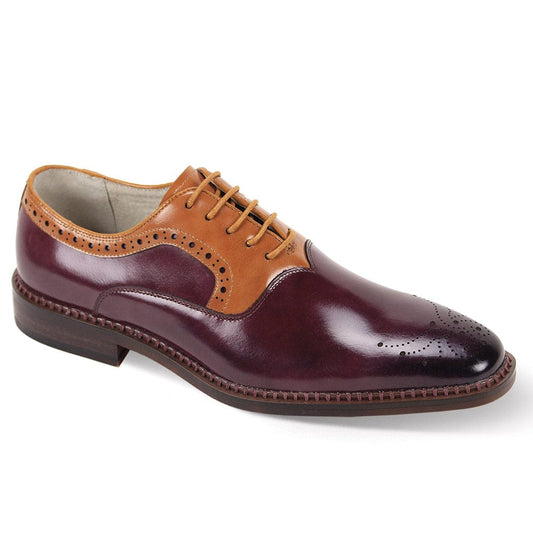 Giovanni Sawyer Burg/tan Mens shoe - Giovanni