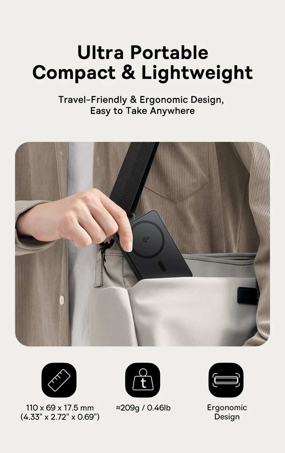 Baseus Magnetic Power Bank 22.5W Type C PowerBank Qi2 15W Wireless Charging External Battery For iPhone 16 15 14 13 Pro Max - ZeeBelle.com - Flyclothing LLC