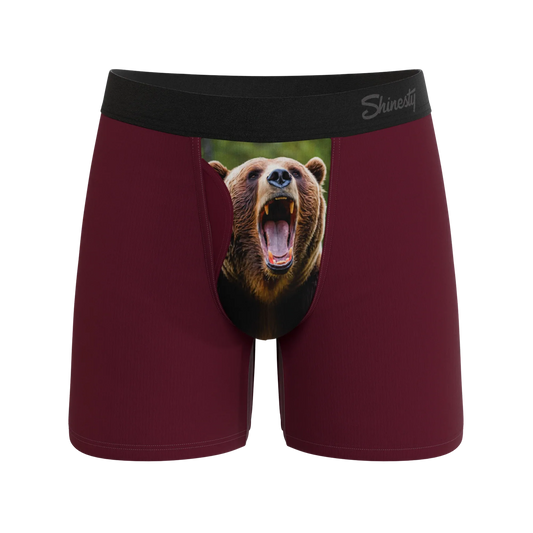 The Scare Bear | Grizzly Bear Ball Hammock® Pouch Underwear With Fly - Shinesty - Flyclothing LLC