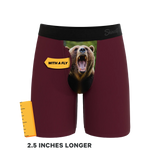 The Scare Bear | Grizzly Bear Long Leg Ball Hammock® Pouch Underwear With Fly - Shinesty - Flyclothing LLC