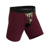The Scare Bear | Grizzly Bear Long Leg Ball Hammock® Pouch Underwear With Fly - Shinesty - Flyclothing LLC