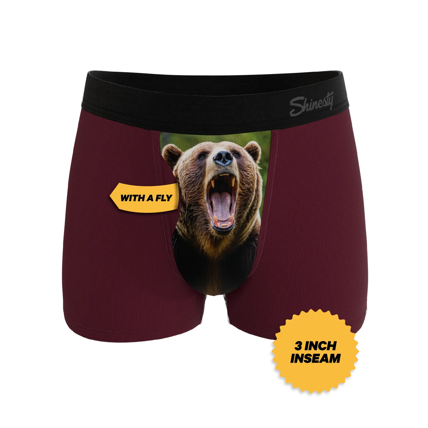 The Scare Bear | Grizzly Bear Ball Hammock® Pouch Trunks Underwear - Shinesty - Flyclothing LLC