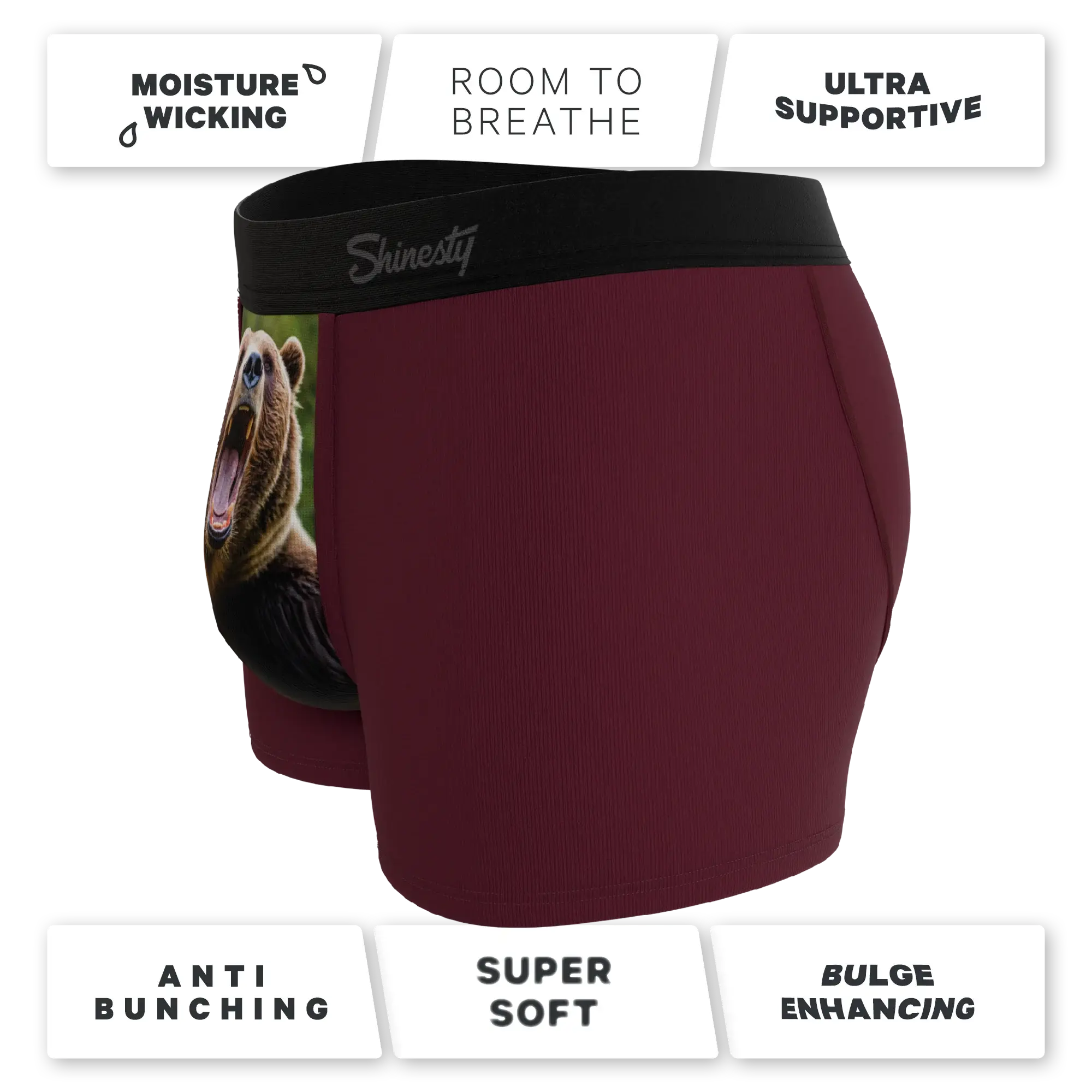 The Scare Bear | Grizzly Bear Ball Hammock® Pouch Trunks Underwear - Shinesty - Flyclothing LLC