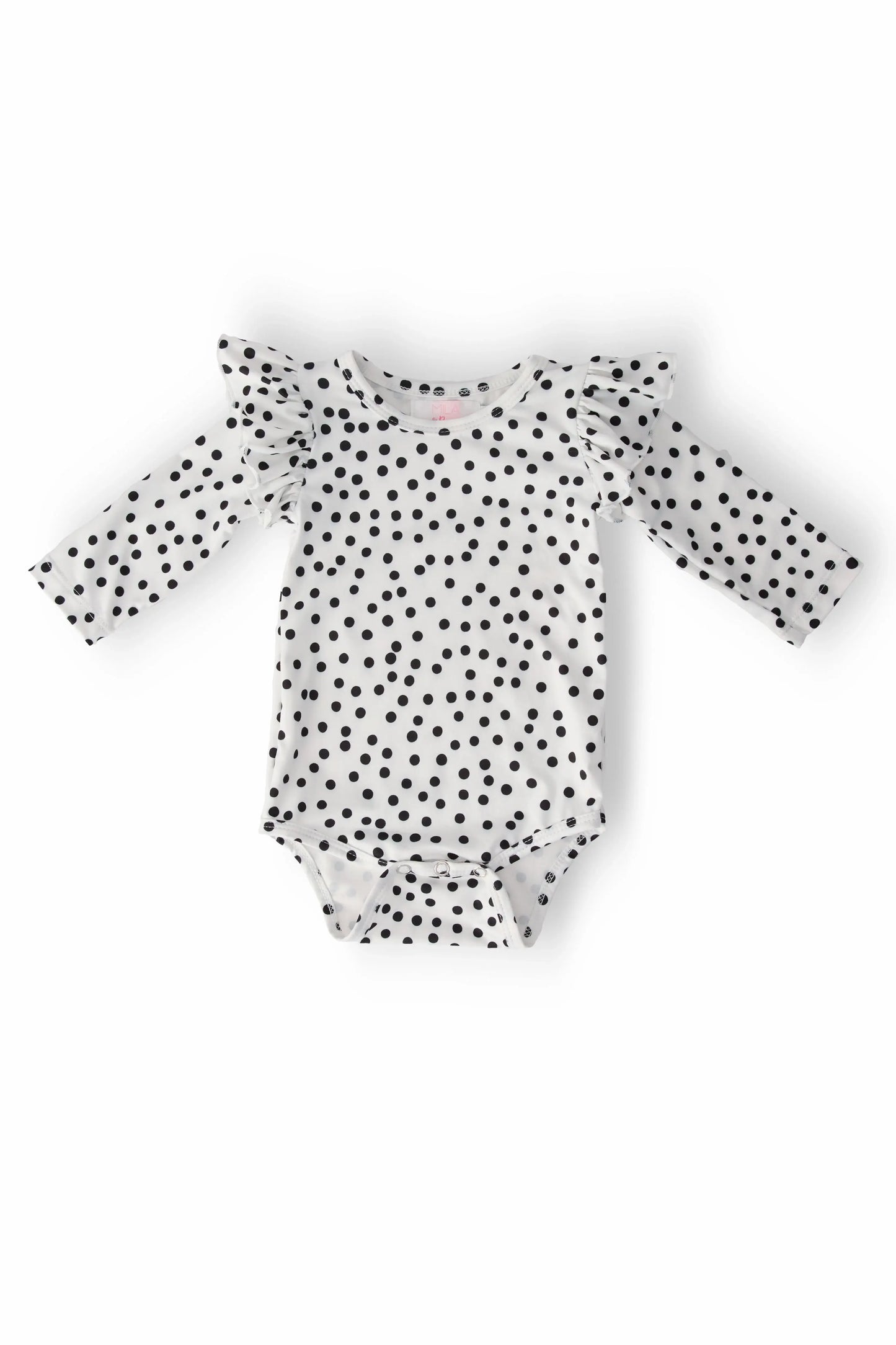 Scattered Dot L/S Flutter Bodysuit - Mila & Rose ® - Flyclothing LLC