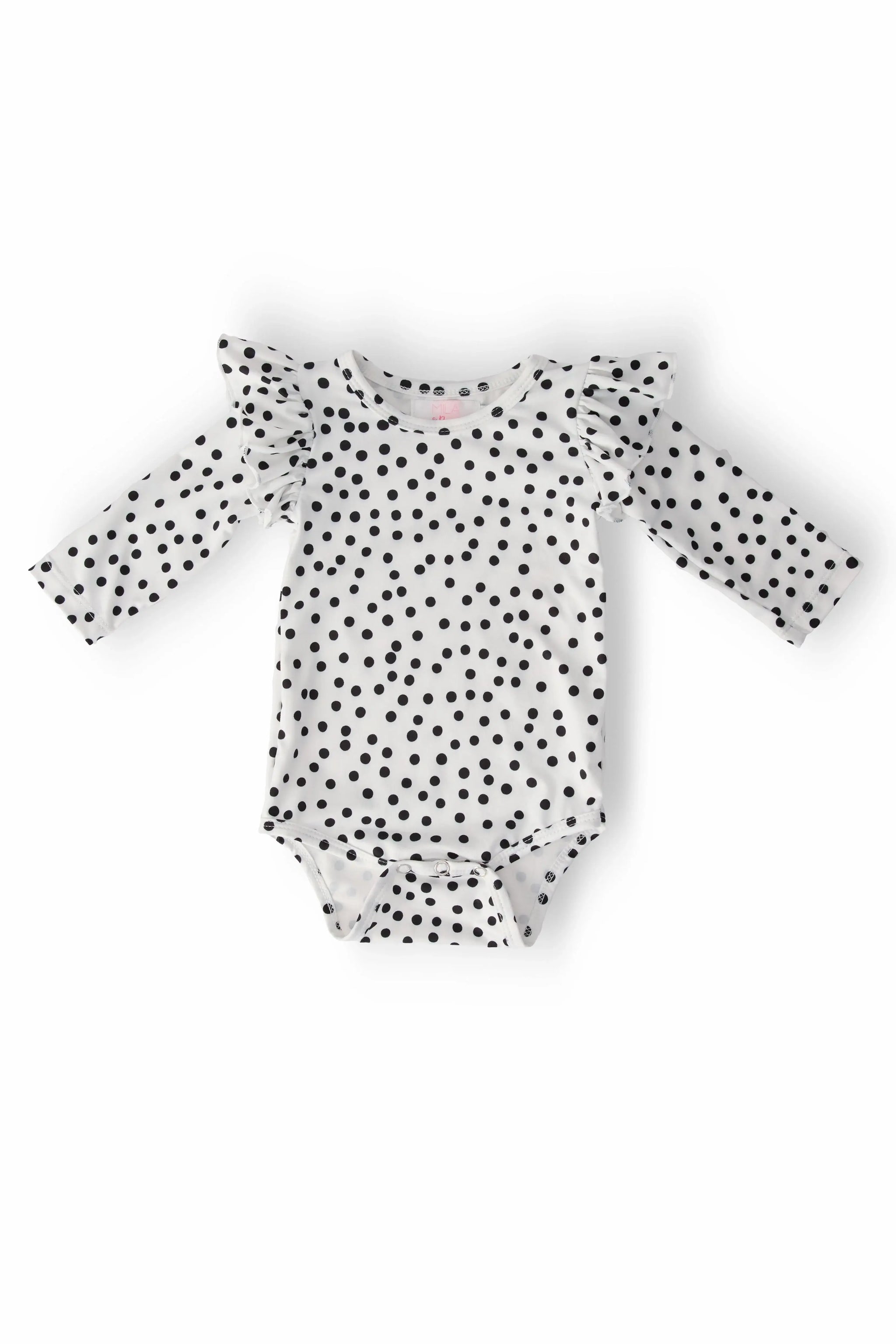 Scattered Dot L/S Flutter Bodysuit - Mila & Rose ® - Flyclothing LLC