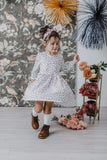 Scattered Dot 3/4 Sleeve Pocket Twirl Dress - Mila & Rose ® - Flyclothing LLC