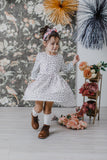 Scattered Dot 3/4 Sleeve Pocket Twirl Dress - Mila & Rose ®
