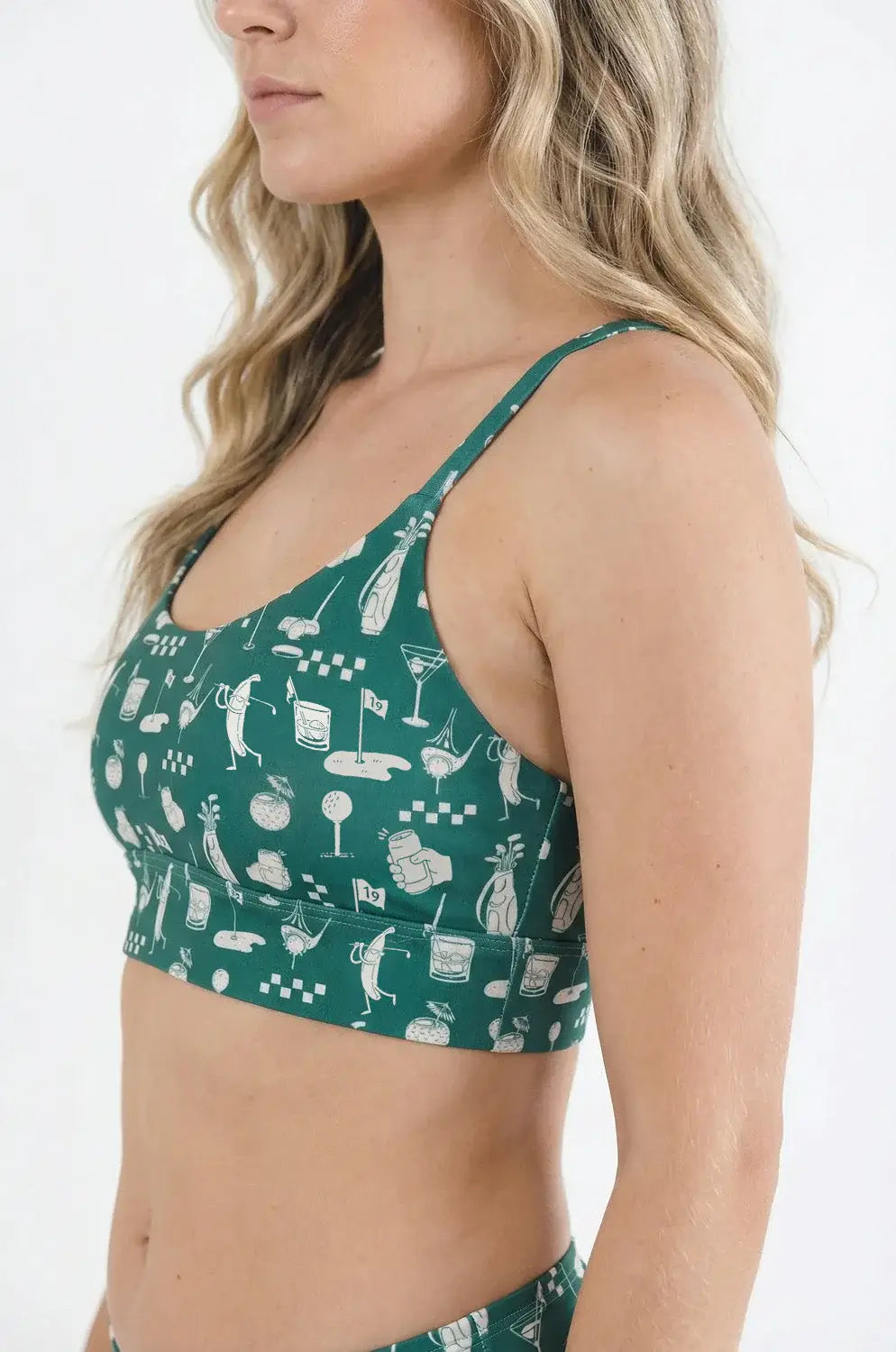 The Mulligan | Green Golf Boob Hammock™ Scoop Bralette - Shinesty - Flyclothing LLC