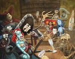 Black Market Art Company Nightmare in the Cantina Print
