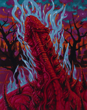 Black Market Art Company Satan& Hot, Burning Cock Print