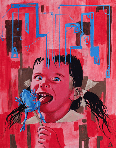 Black Market Art Company Trippin Balls Print