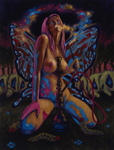 Black Market Art Company Blue Rush Master Print