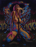Black Market Art Company Blue Rush Master Print